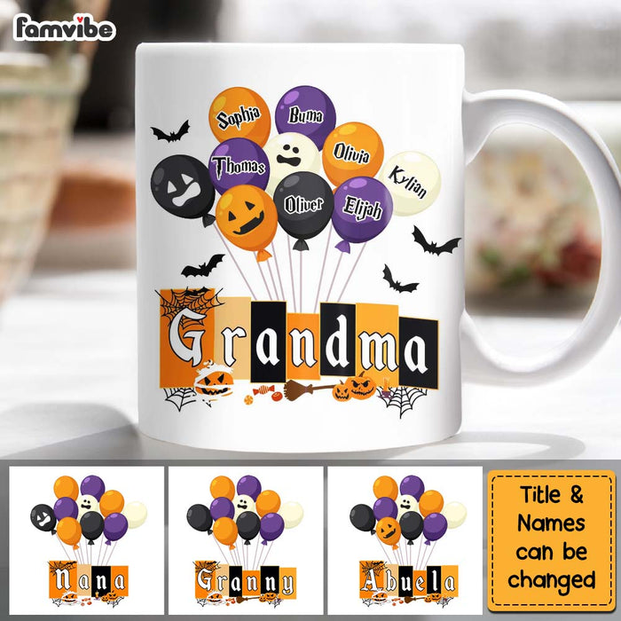 Personalized Halloween Grandma Balloon Mug 28602 1