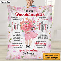 Personalized Gift For Granddaughter From Grandma I Love You Forever Blanket 28605 thumb 1