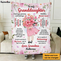Personalized Gift For Granddaughter From Grandma I Love You Forever Blanket 28605 thumb 1