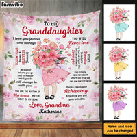 Personalized Gift For Granddaughter From Grandma I Love You Forever Blanket 28605 thumb 1