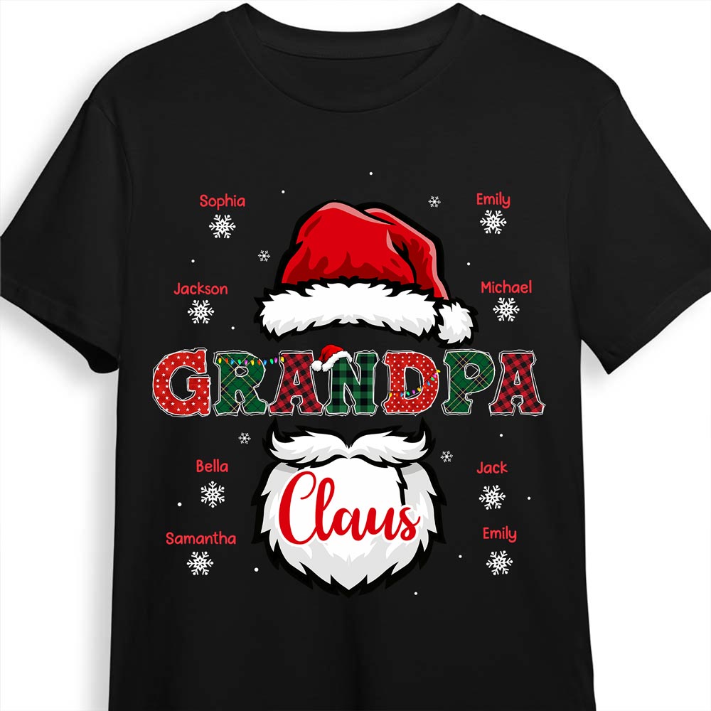 Personalized Grandpa Claus Shirt Hoodie Sweatshirt 28611 Primary Mockup