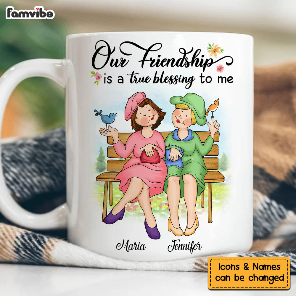 Personalized Gift For Old Friends True Blessing To Me Mug 28615 Primary Mockup