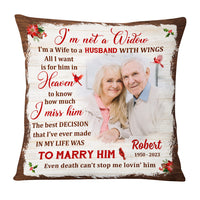 Personalized Memorial Christmas Gift For Wife Loss Husband Cardinal Pillow 28616 thumb 1