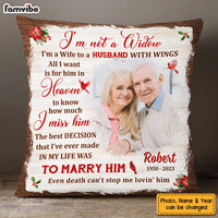 Personalized Memorial Christmas Gift For Wife Loss Husband Cardinal Pillow 28616 thumb 1