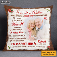 Personalized Memorial Christmas Gift For Wife Loss Husband Cardinal Pillow 28616 thumb 1