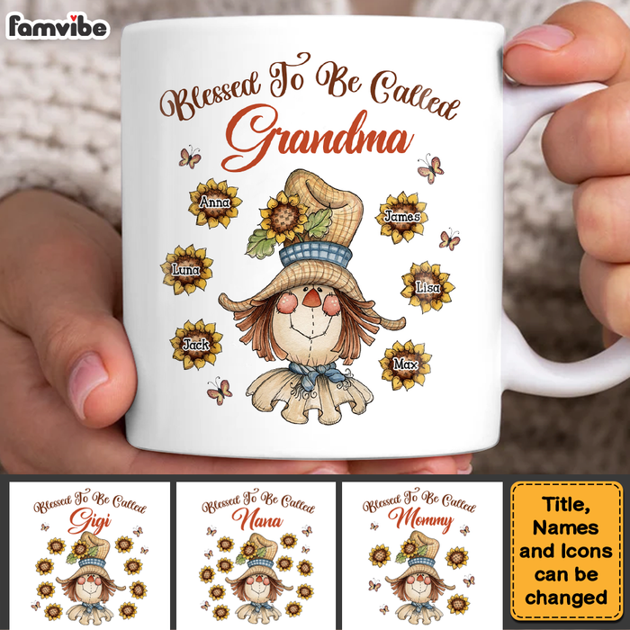 Personalized Gift For Grandma Blessed To Be Called Mug 28617 1
