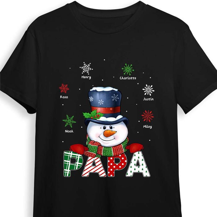 Personalized Grandpa Snowman Shirt - Hoodie - Sweatshirt 28623 1