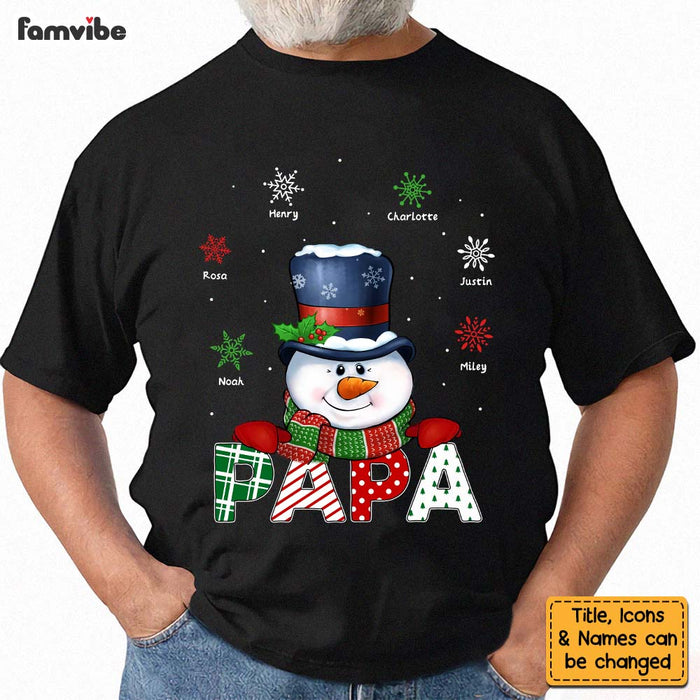 Personalized Grandpa Snowman Shirt - Hoodie - Sweatshirt 28623 1