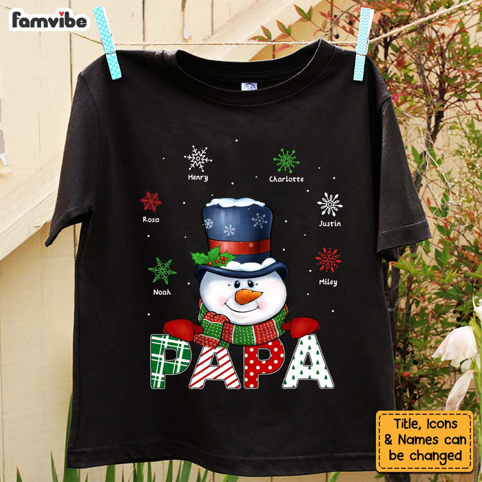 Personalized Grandpa Snowman Shirt - Hoodie - Sweatshirt 28623 1