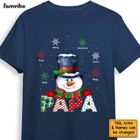 Personalized Grandpa Snowman Shirt - Hoodie - Sweatshirt 28623 thumb 1