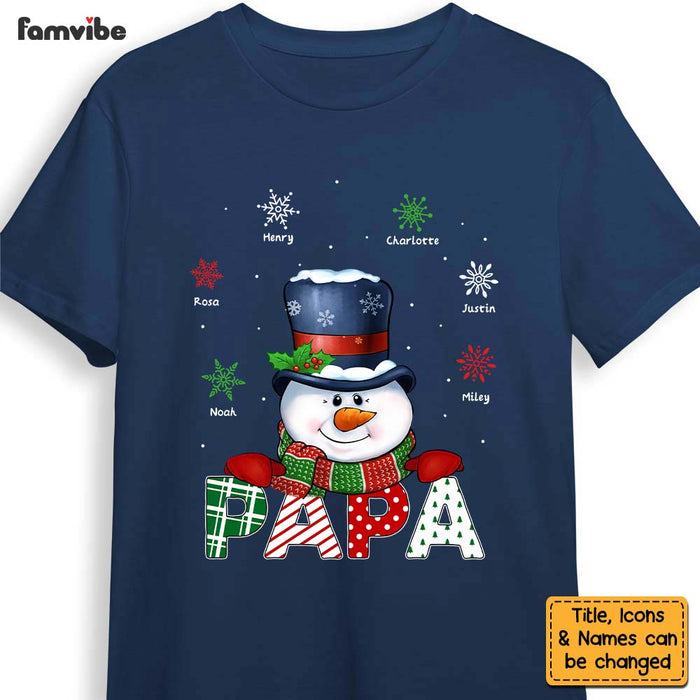 Personalized Grandpa Snowman Shirt - Hoodie - Sweatshirt 28623 1