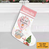 Personalized Baby Gift My First Christmas Elephant Stocking 28624 1