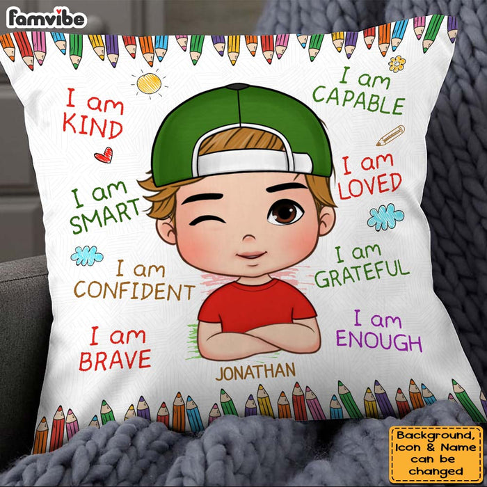 Personalized Gift For Grandson I Am Kind Pillow 28627 1