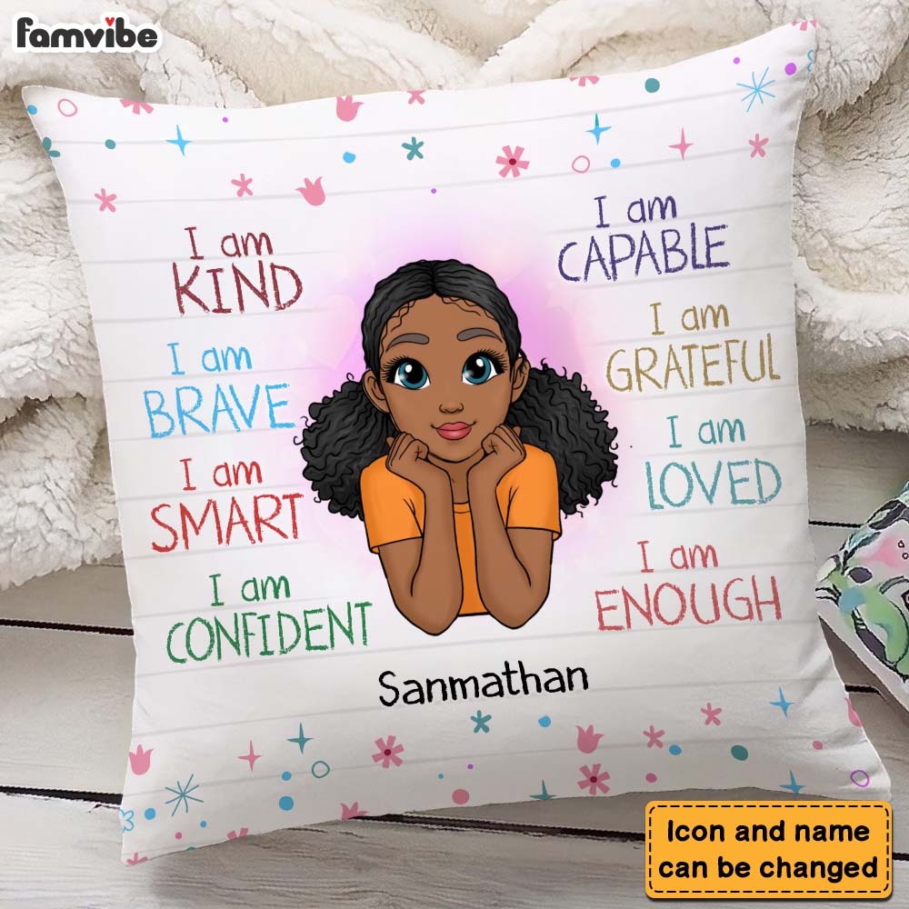 Personalized Gift For Granddaughter I Am Kind Pillow 28628 Primary Mockup