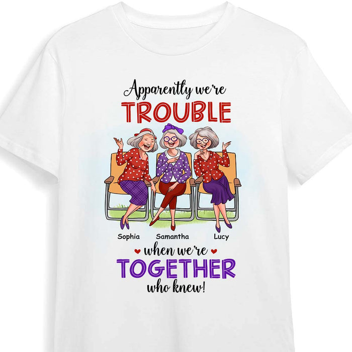 Personalized Gift For Senior Friends Trouble Together Shirt - Hoodie - Sweatshirt 28630 1