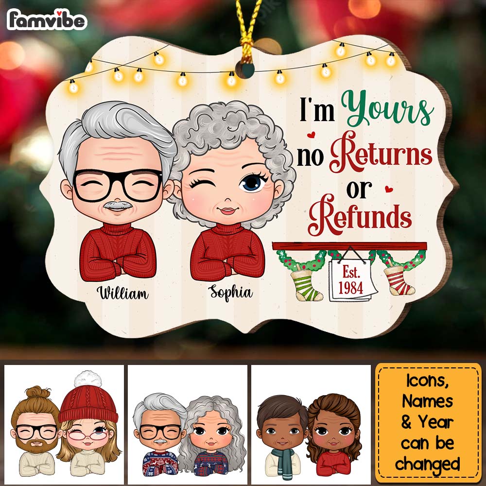 Personalized Christmas Gift For Couple I'm Yours Benelux Ornament 28646 Primary Mockup