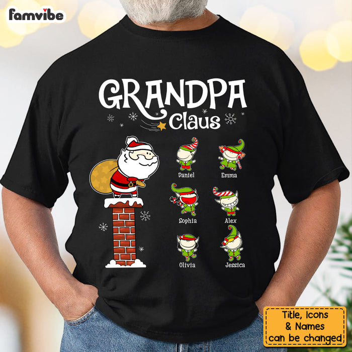 Personalized Gift For Grandpa Claus Christmas Shirt - Hoodie - Sweatshirt 28648 1