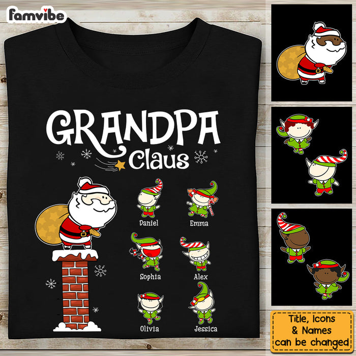 Personalized Gift For Grandpa Claus Christmas Shirt - Hoodie - Sweatshirt 28648 1