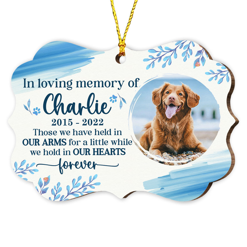 Personalized Dog Memorial Gift In Loving Memory Sympathy Benelux Ornament 28650 Primary Mockup