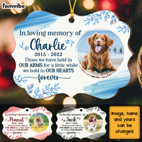 Personalized Dog Memorial Gift In Loving Memory Sympathy Benelux Ornament 28650 thumb 1