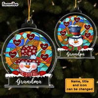 Personalized Gift For Grandma Snowman Ornament 28651 thumb 1