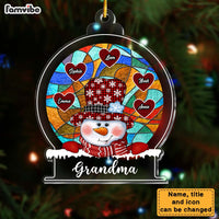 Personalized Gift For Grandma Snowman Ornament 28651 thumb 1