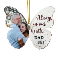 Personalized Memorial Gift Always In Our Heart Sympathy Photo Ornament 28652 thumb 1