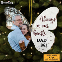 Personalized Memorial Gift Always In Our Heart Sympathy Photo Ornament 28652 thumb 1