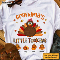 Personalized Gift For Grandma's Little Turkeys Thanksgiving Shirt - Hoodie - Sweatshirt 28655 thumb 1