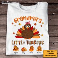 Personalized Gift For Grandma's Little Turkeys Thanksgiving Shirt - Hoodie - Sweatshirt 28655 thumb 1