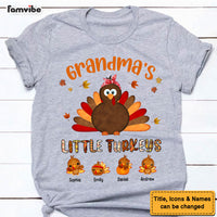 Personalized Gift For Grandma's Little Turkeys Thanksgiving Shirt - Hoodie - Sweatshirt 28655 thumb 1
