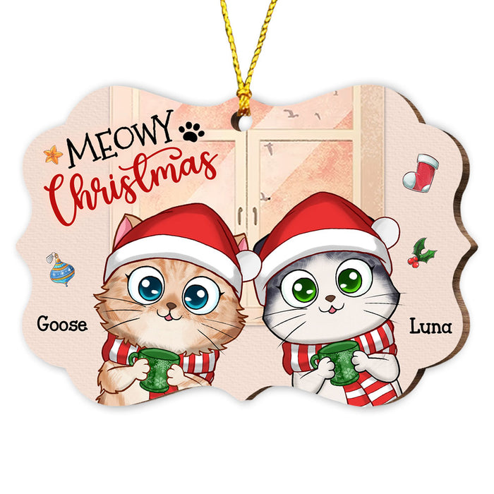 Personalized Gift For Cat Mom Meowy Christmas Benelux Ornament 28657 1