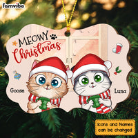Personalized Gift For Cat Mom Meowy Christmas Benelux Ornament 28657 thumb 1
