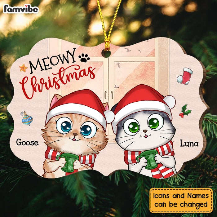 Personalized Gift For Cat Mom Meowy Christmas Benelux Ornament 28657 1