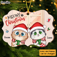 Personalized Gift For Cat Mom Meowy Christmas Benelux Ornament 28657 thumb 1