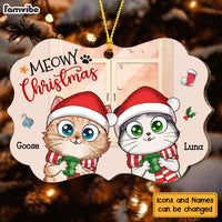 Personalized Gift For Cat Mom Meowy Christmas Benelux Ornament 28657 thumb 1