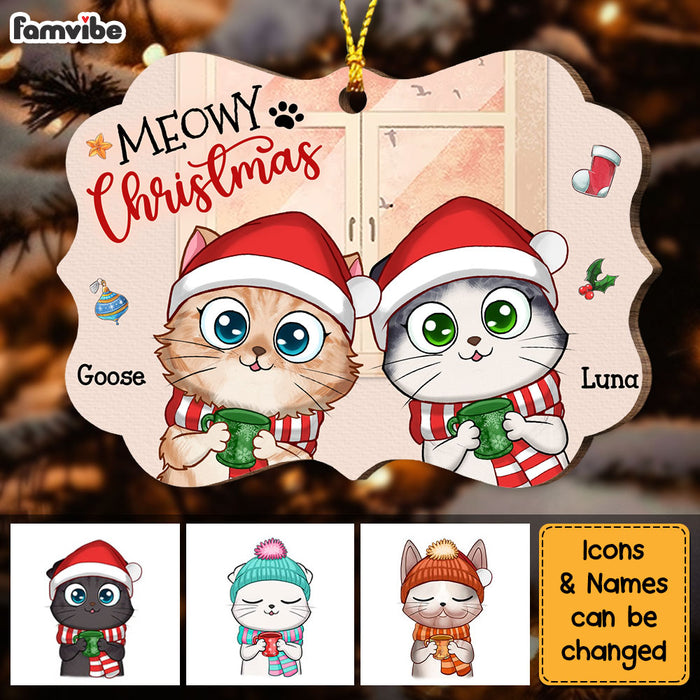 Personalized Gift For Cat Mom Meowy Christmas Benelux Ornament 28657 1