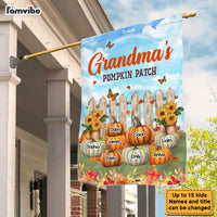 Personalized Gift For Grandma's Pumpkin Patch Fall Flag 28660 thumb 1