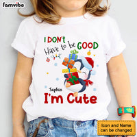 Personalized Gift For Granddaughter I'm Cute Christmas Penguin Kid T Shirt 28666 thumb 1