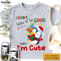 Personalized Gift For Granddaughter I'm Cute Christmas Penguin Kid T Shirt 28666 thumb 1