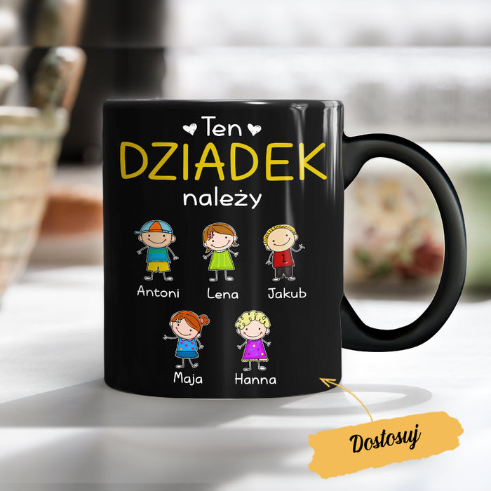Personalized Grandma Grandpa Belongs Polish Babcia Dziadek Mug AP85 81O34 1