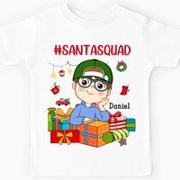 Personalized Christmas Gift For Grandson Santa Squad Kid T Shirt 28672 thumb 1