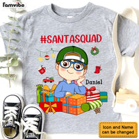 Personalized Christmas Gift For Grandson Santa Squad Kid T Shirt 28672 thumb 1