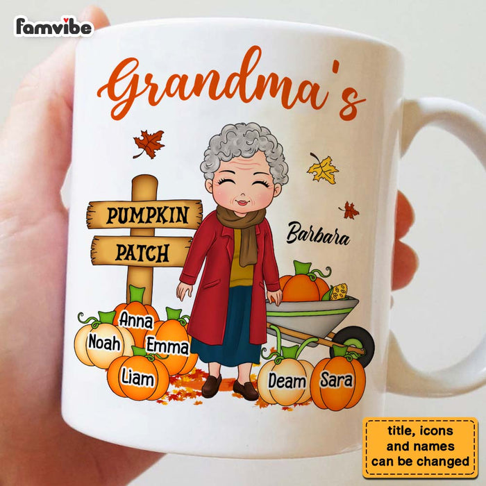 Personalized Gift For Grandma Pumpkin Patch Mug 28678 1