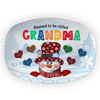 Personalized Blessed To Be Called Grandma Plate 28680 thumb 1