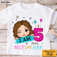 Personalized Birthday Gift For Granddaughter I Am 5 Kid T Shirt 28681 thumb 1