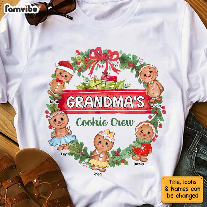 Personalized Christmas Gift For Grandma Cookie Crew Shirt - Hoodie - Sweatshirt 28682 1