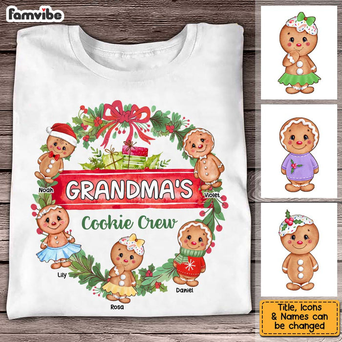 Personalized Christmas Gift For Grandma Cookie Crew Shirt - Hoodie - Sweatshirt 28682 1