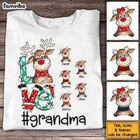 Personalized Christmas Gift For Grandma Reindeer Shirt - Hoodie - Sweatshirt 28684 thumb 1