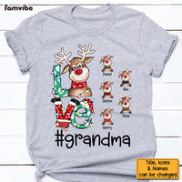 Personalized Christmas Gift For Grandma Reindeer Shirt - Hoodie - Sweatshirt 28684 thumb 1